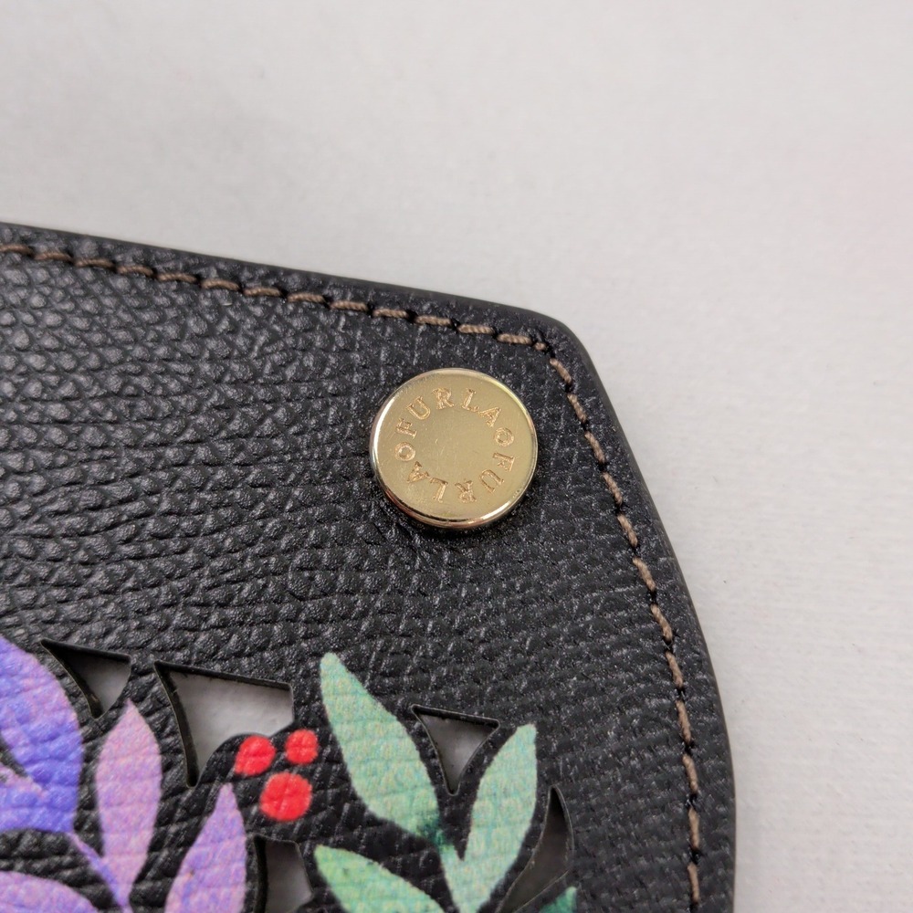 Furla My Play Metropolis Flap Laser Cut Floral Bird Leather Interchangeable - Picture 4 of 9